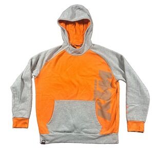 KTM Powerwear Hoodie Mens XL Orange Graphic Cotton Fleece Shoulder Zip